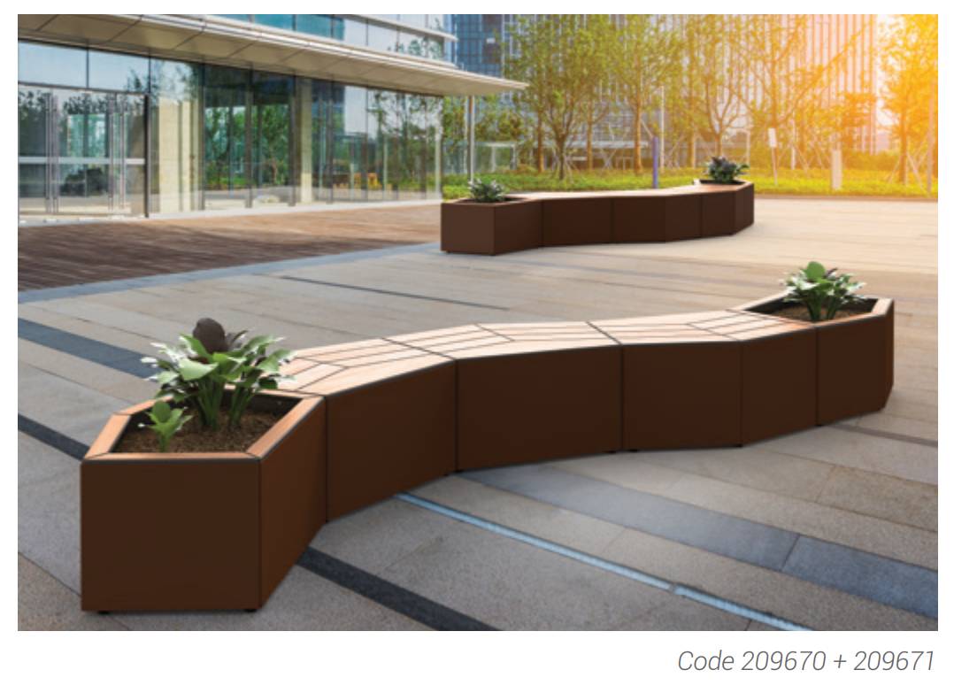 Cairo Bench & planter system