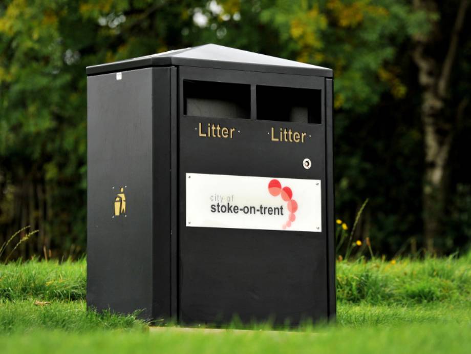 Derby Double Litter Bin