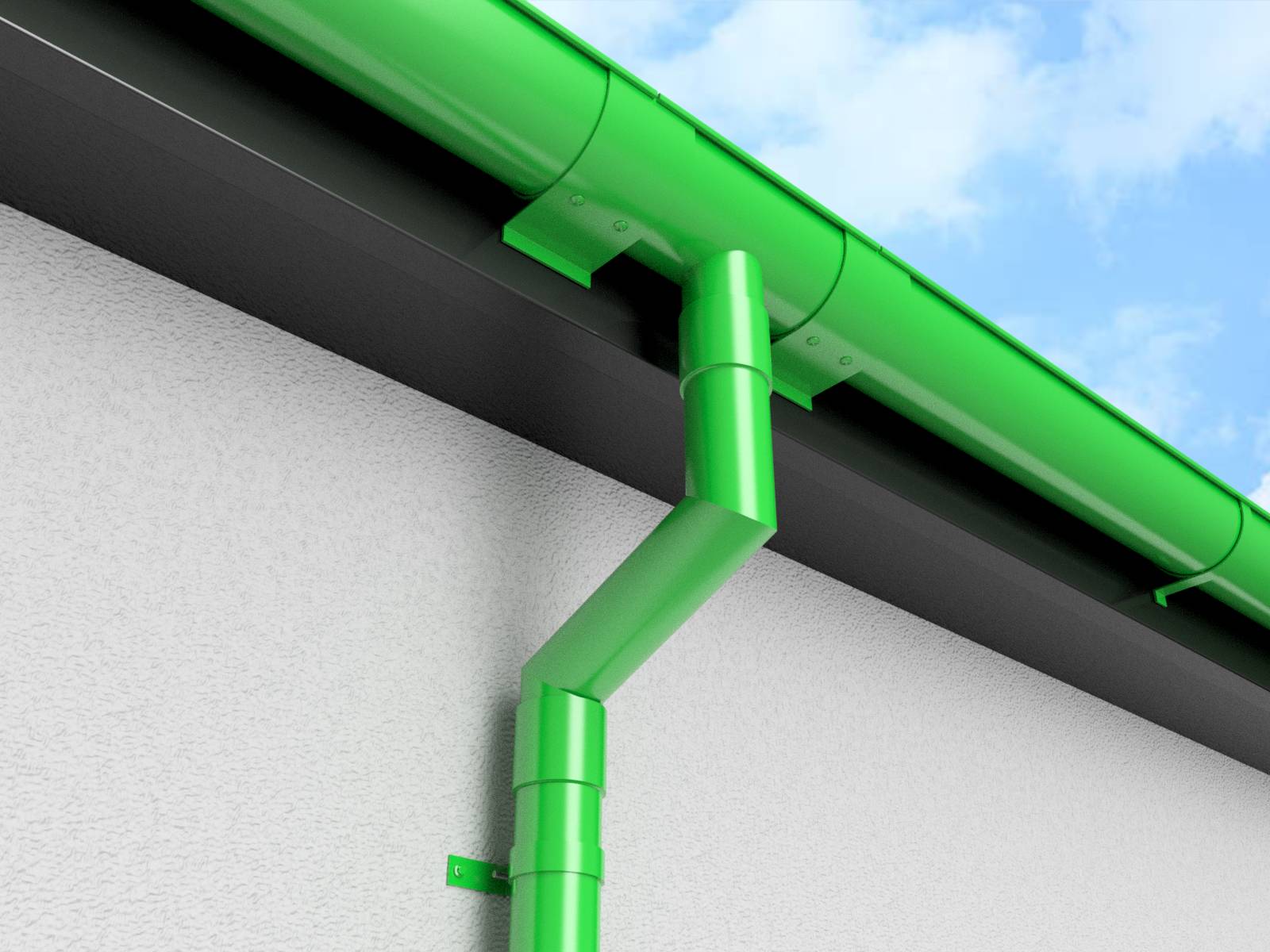 Half Round Gutter System - Aluminium Guttering