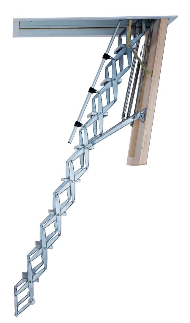 Supreme F60/ F90 - Heavy Duty Retractable Ladder - Fire Rated Steel Hatch - Retractable ladder