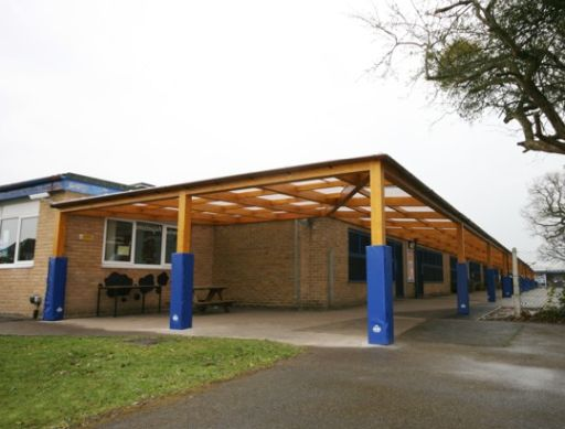 Tarnhow Mono Wall Mounted Timber Canopy - Polycarbonate Roof
