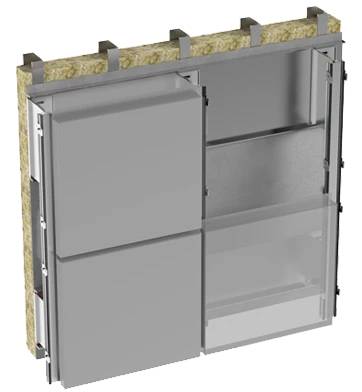 EVOX DF-HC Hook-On Cassette - Rainscreen Facade Panels