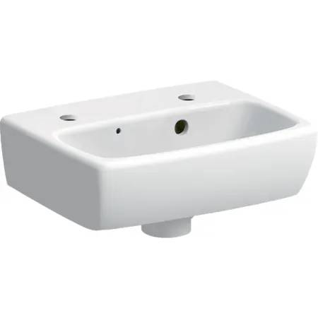Geberit Selnova Square handrinse basin with asymmetrical overflow