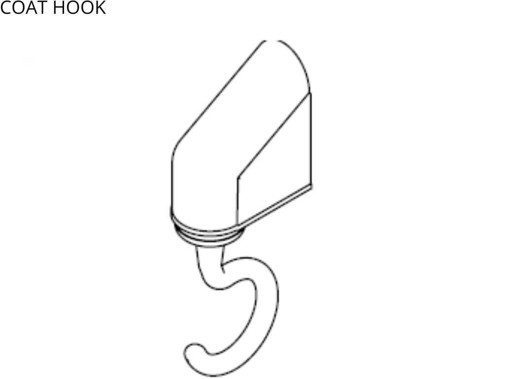 Anti-Ligature Coat Hook