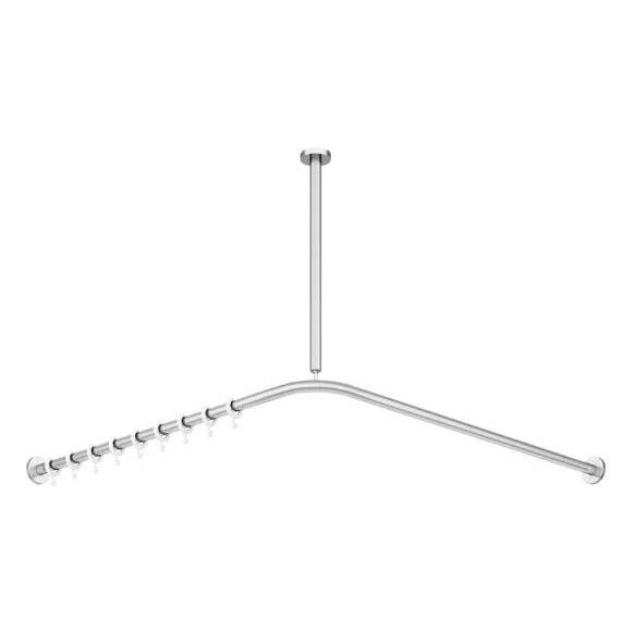 Shower Curtain Rail L-Shaped