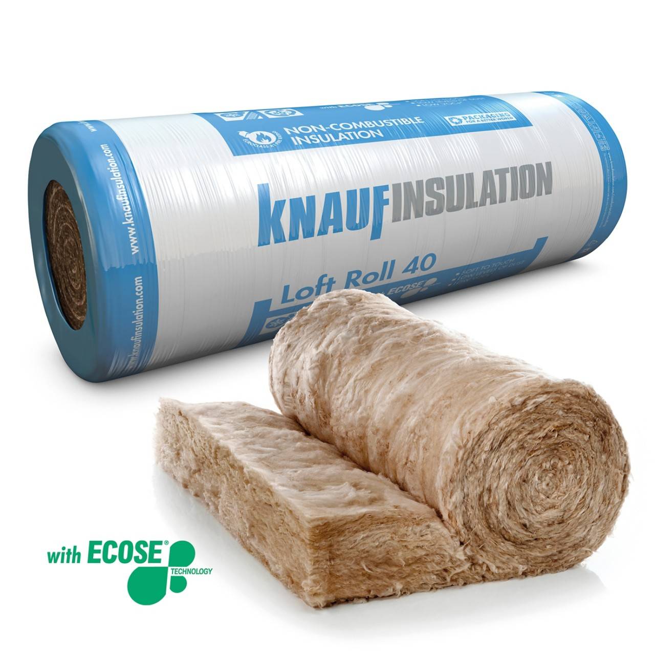 Knauf Insulation - Loft Roll 40 (Combi-cut) - Loft Floor Insulation