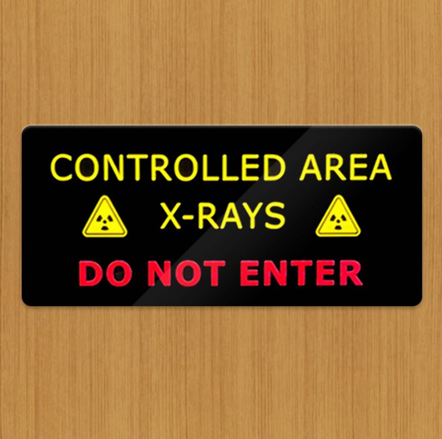 enviro-Sign® - Illuminated X-Ray Warning Sign