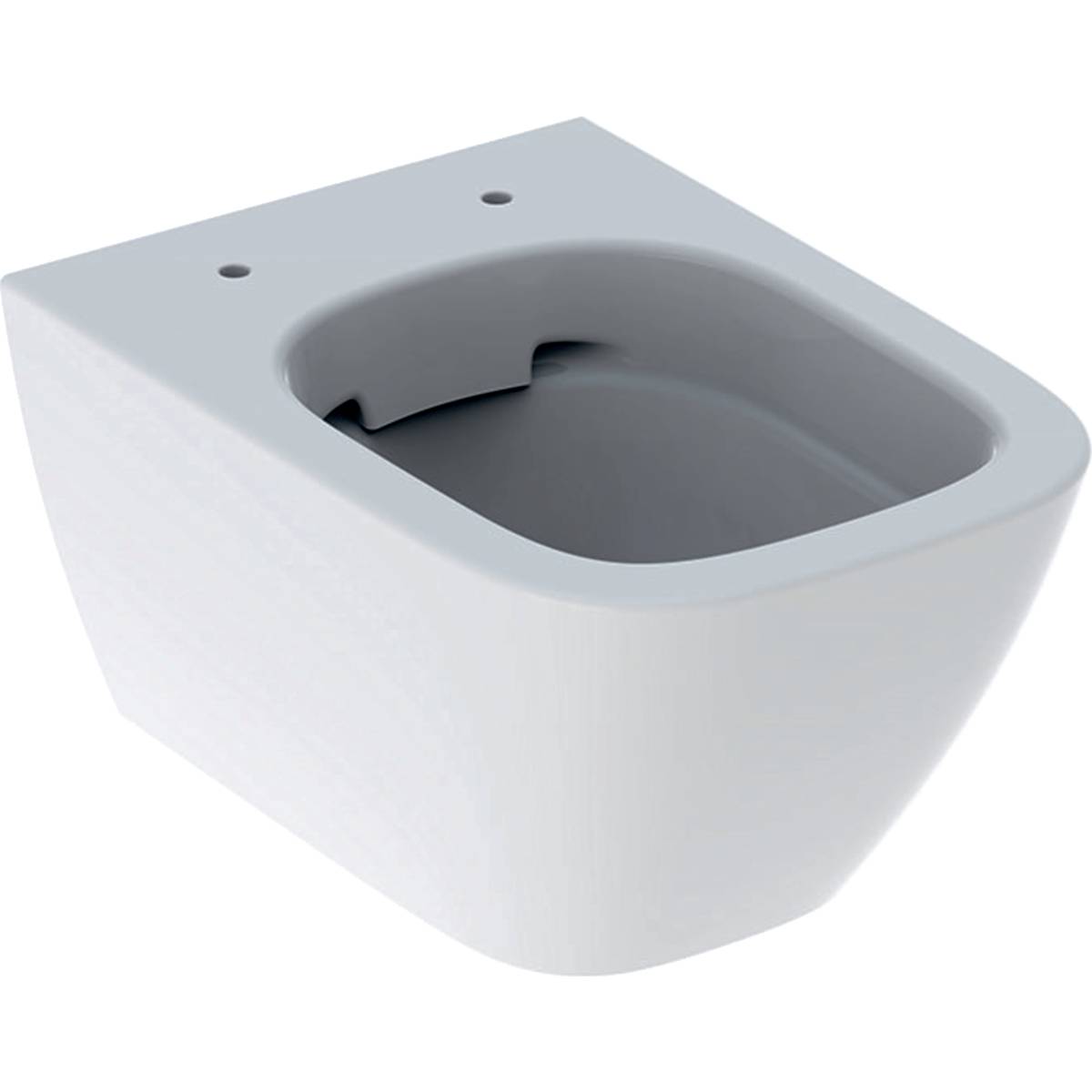 Smyle Square Wall-Hung WC, Washdown, Small Projection, Shrouded, Rimfree