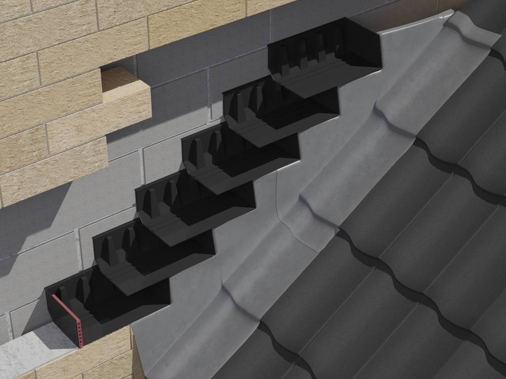 Unleaded Everdry Stepped Cavity Trays for Stonework