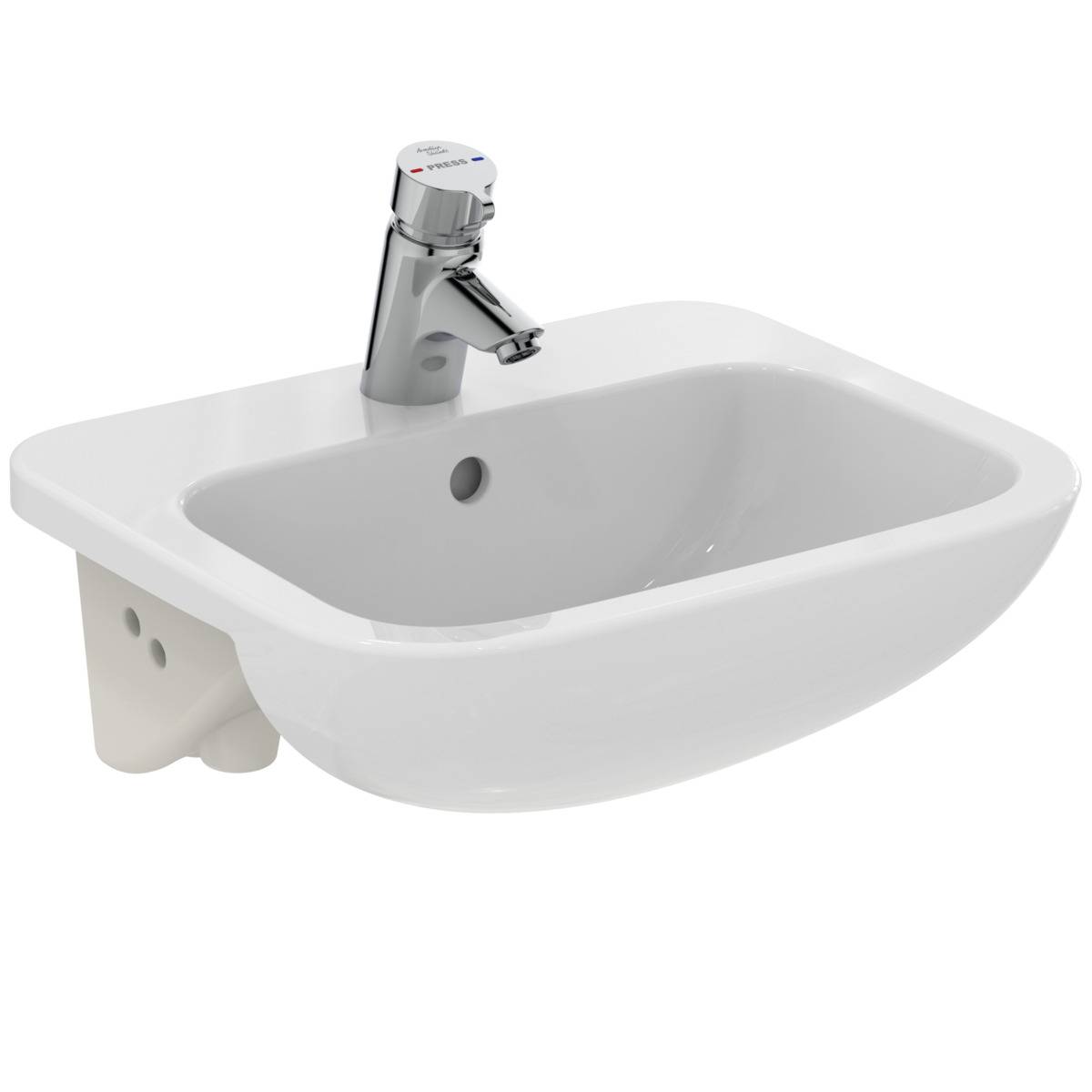 Profile 21 50cm Semi-Countertop Washbasin