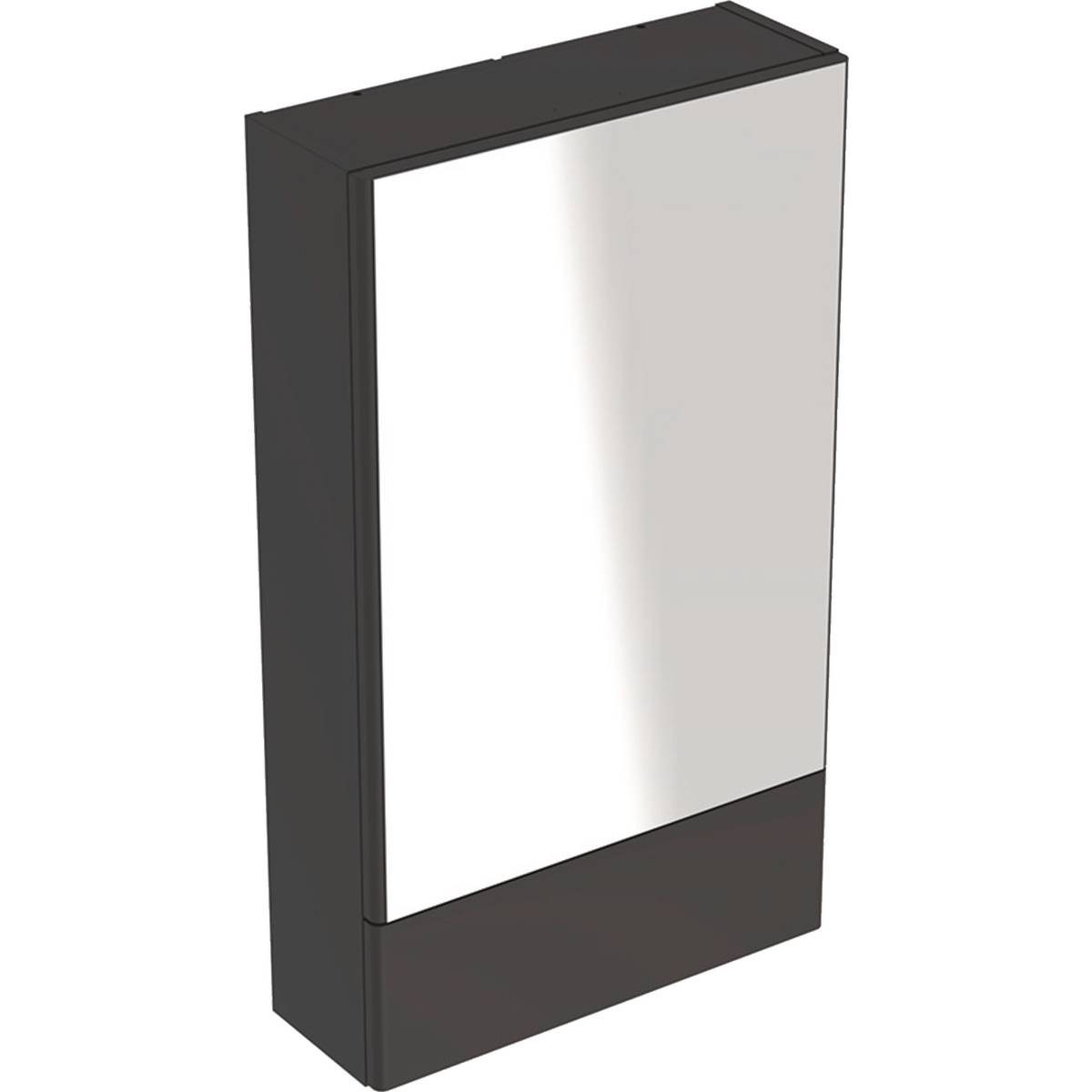 Selnova Square mirror cabinet with one door and one pull-down door
