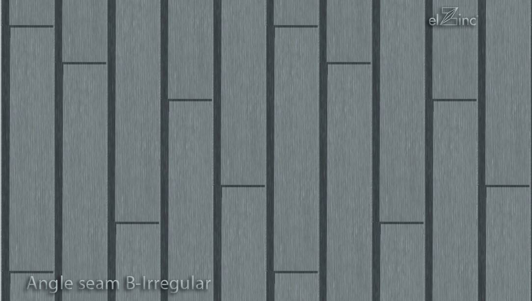elZinc Angle Seam Cladding - Zinc Roof and Wall Cladding