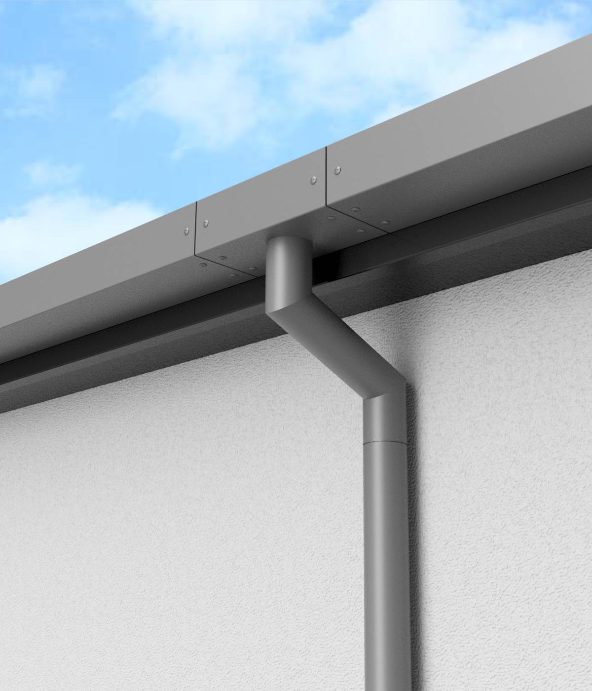 Slimline Flush Fix Security Pipe System - Square/Round/Rectangular Rainwater Pipes