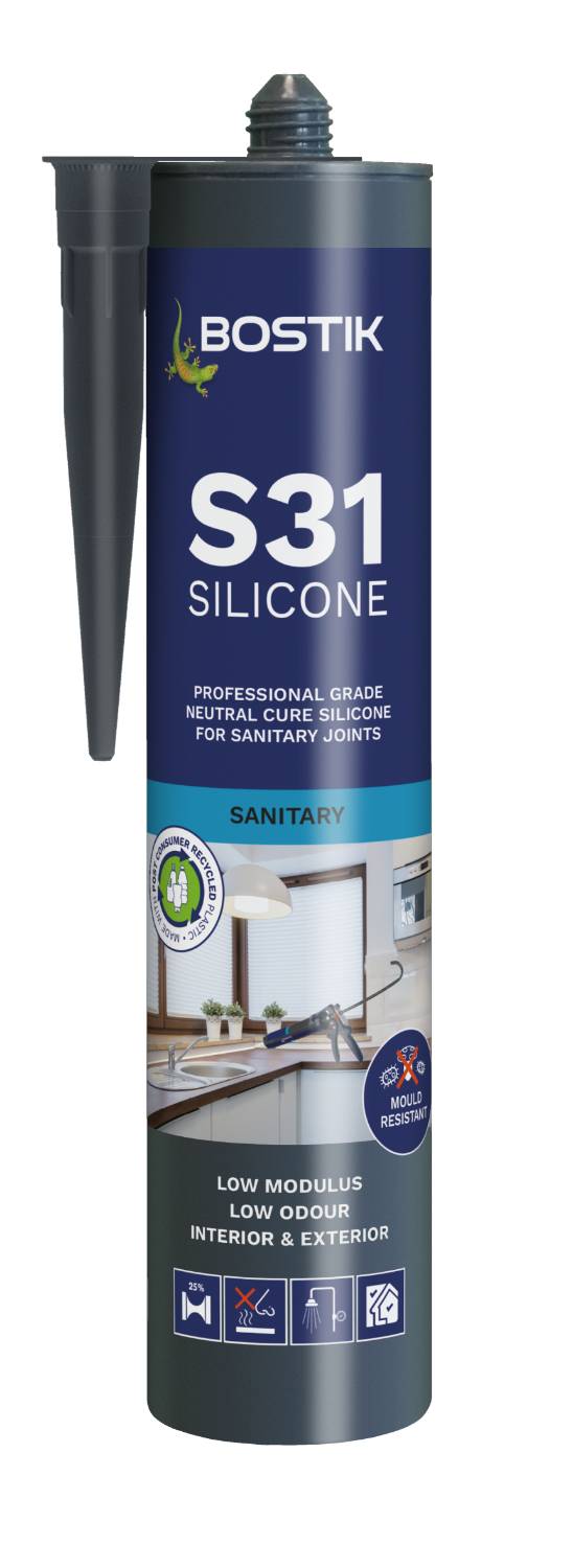 Bostik Professional S31 - Sanitary Silicone Sealant - Neutral Silicone