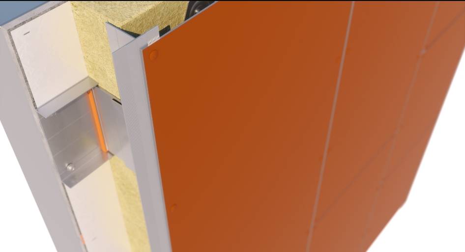 Rainscreen Cladding Optima FlatFix System (Discreet Fix) - Flat Plate Rainscreen Cladding System
