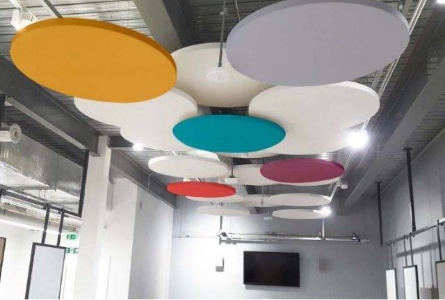 Fabric Wrapped Acoustic Ceiling Rafts