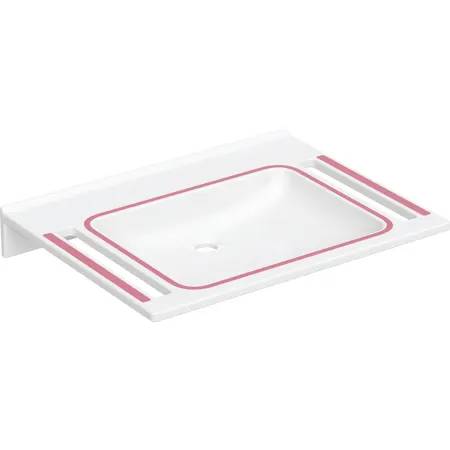 Geberit Publica Washbasin, Square Design, with Cut-Outs, Barrier-Free,  Dementia-Sensitive - Washbasin