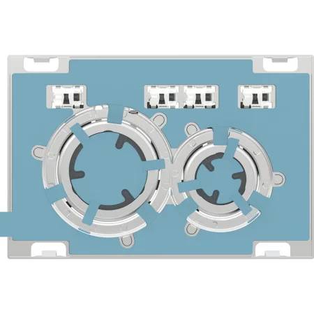 Geberit Sigma50 Flush Plate For Dual Flush, Round, Metal Colour Chrome-Plated