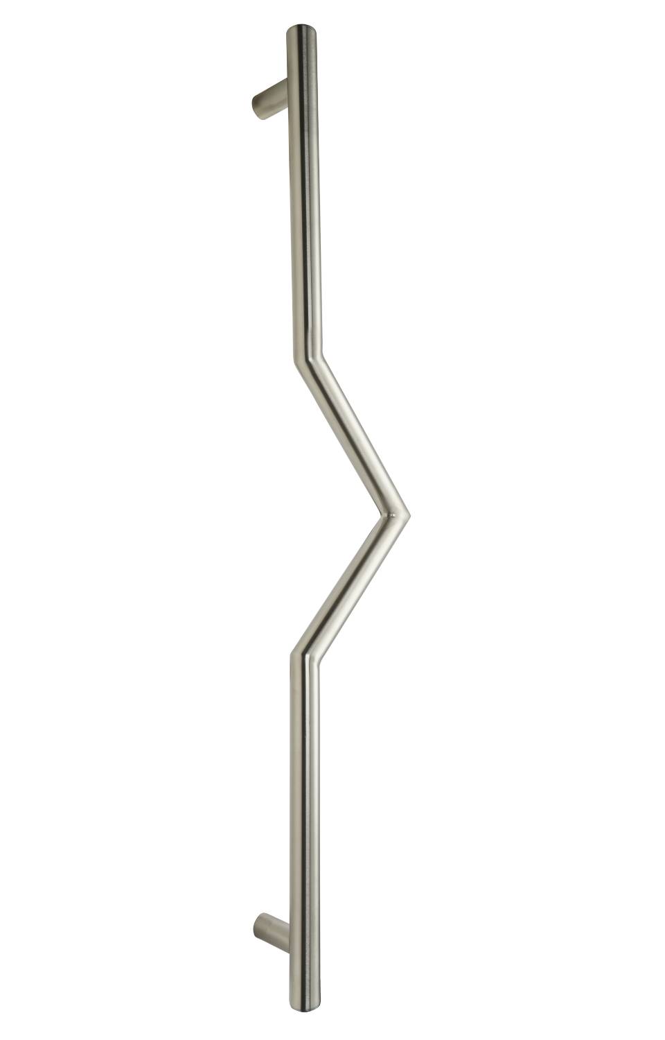 Pull Handle Central Cranked V Shape ASH118 - Pull Handle