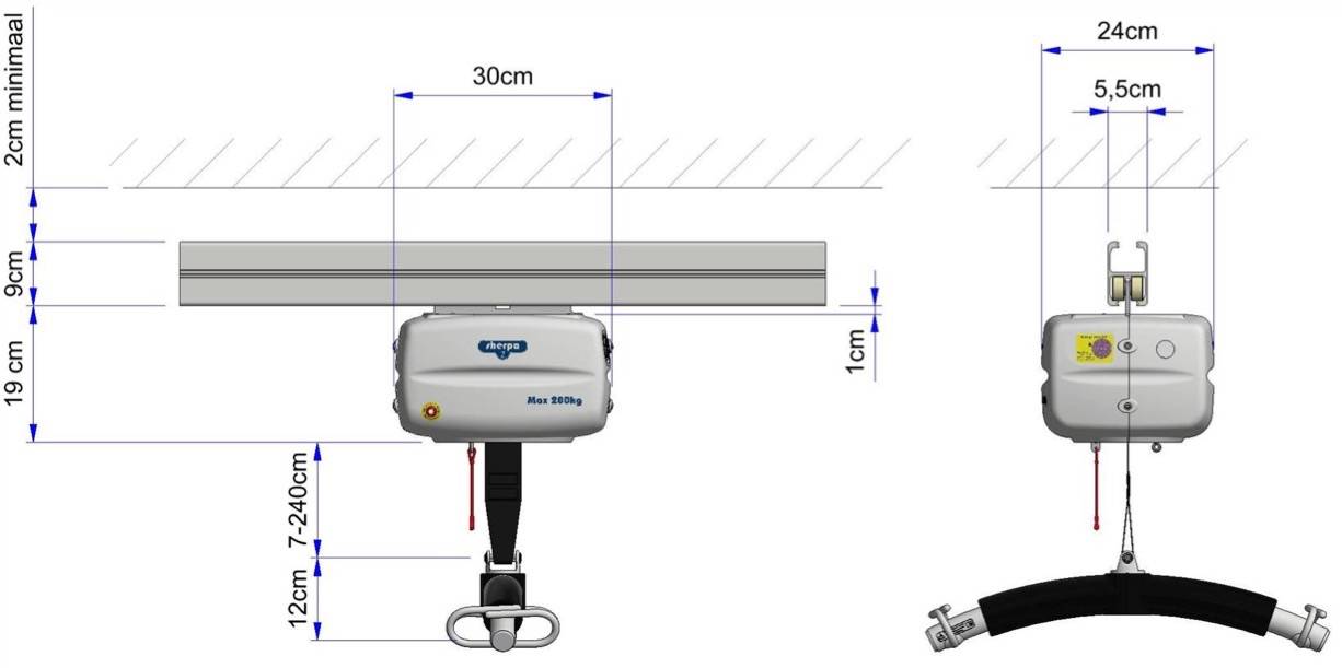 Astor OT200 Ceiling Track Hoist 