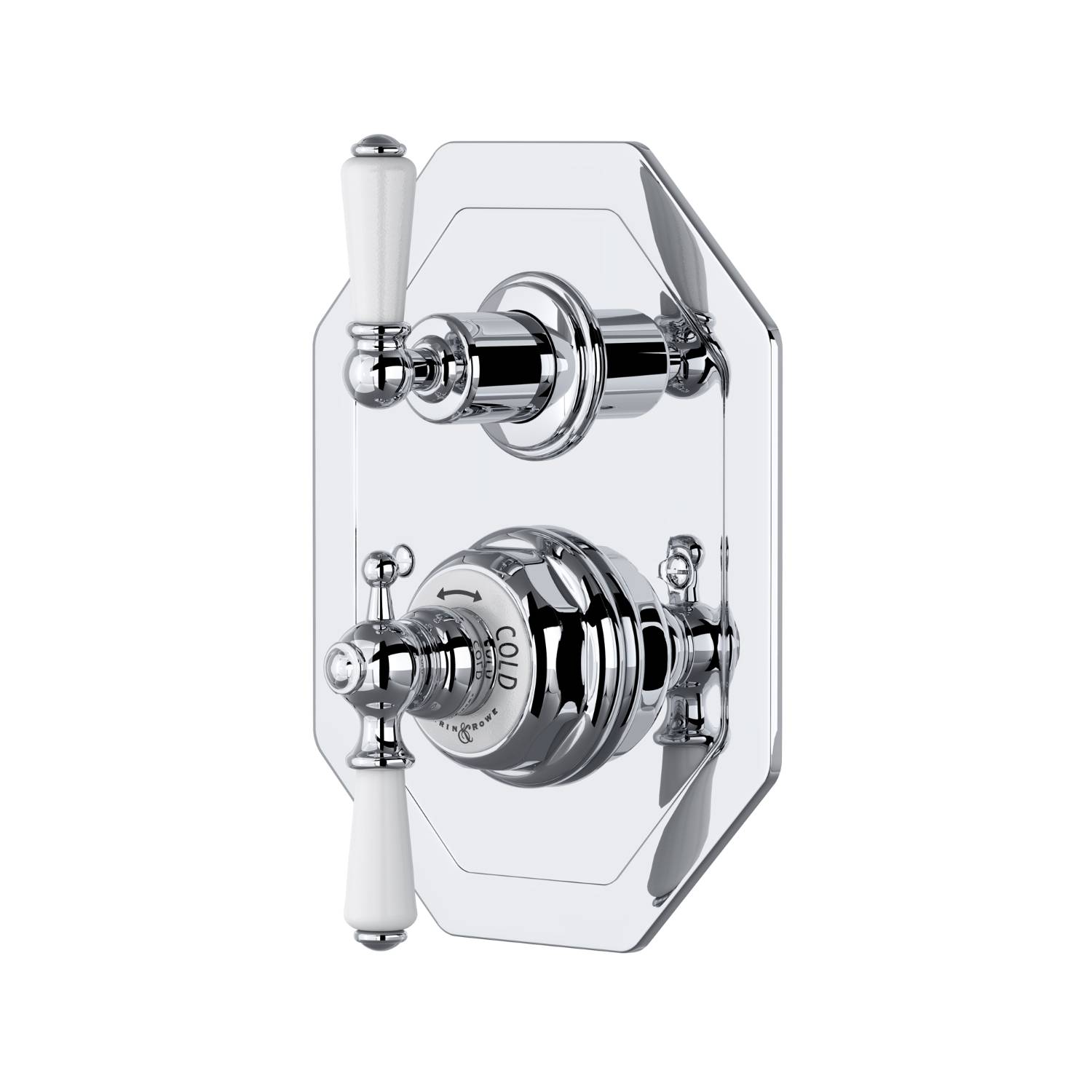 Traditional Concealed Thermostatic Shower Mixer With Lever Handles - Thermostatic Shower Mixer