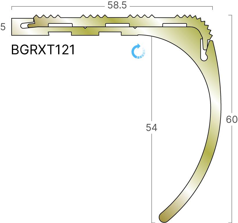 XT Bronze Stair Edgings