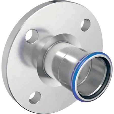 Geberit Mapress Stainless Steel Flange PN 10/16, With Pressing Socket (Silicone-Free)