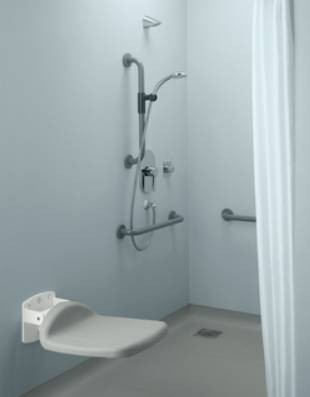 Lever operated shower diverter