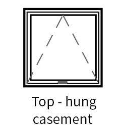 Series 45 Slimline Top Hung Hinged Casement