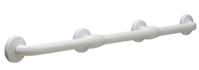 32 mm Diameter Vinyl-coated Bariatric Grab Bars with Reinforced Flanges B-980616