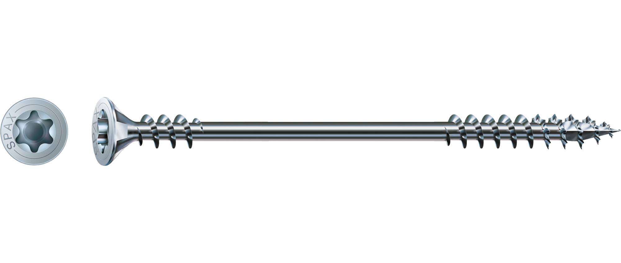 SPAX WIROX Coated Flat Countersunk Head With Fixing Thread Screw For Warm Roof Projects