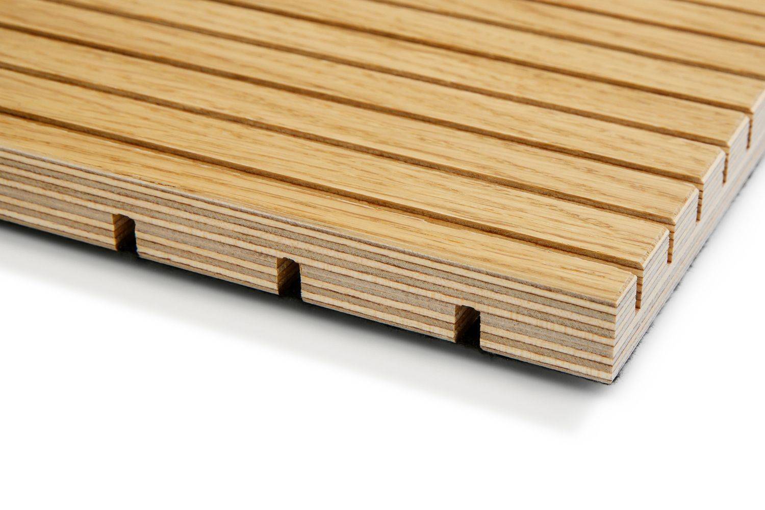 Riga Wood Birch Plywood Perforated / Grooved Acoustic Panels 