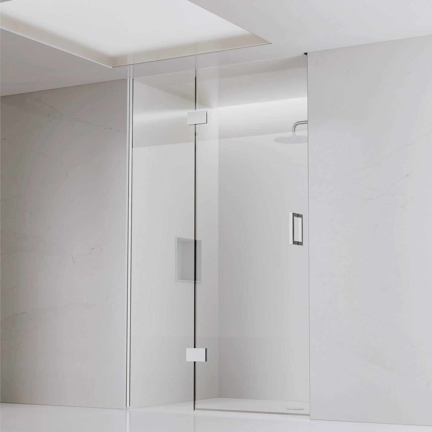 D26003 - Dolphin Shower Screen with Screen Hinged Door