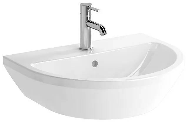 7068L003-0001- Integra Round washbasin, 60x47cm, 1 tap hole with overflow hole - Washbasin