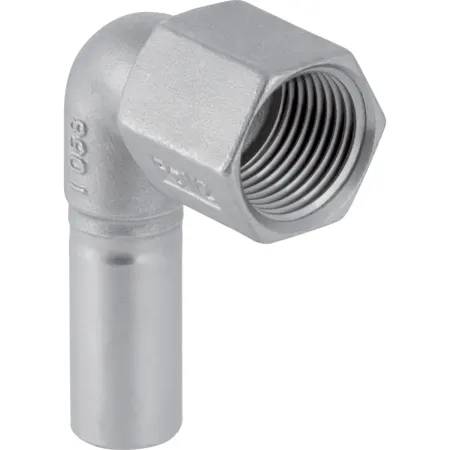 Geberit Mapress Stainless Steel Elbow Adaptor 90° With Female Thread And Plain End