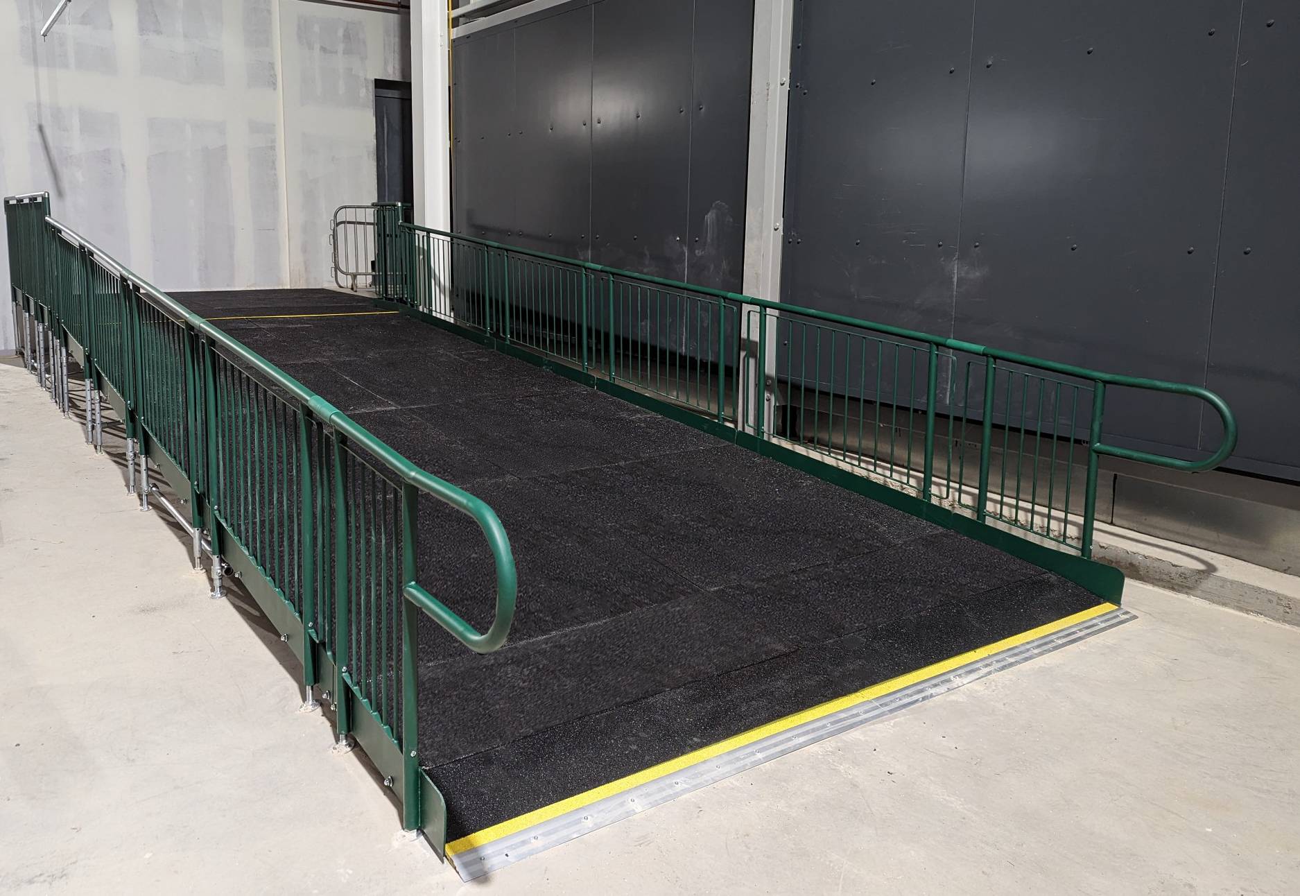 DDA Compliant Modular Steel Internal Ramp