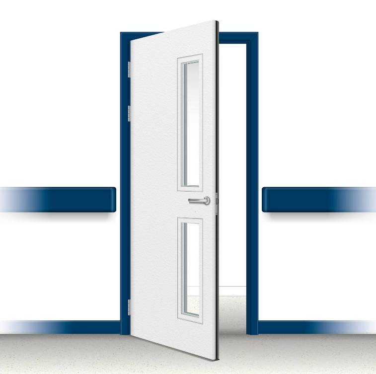 Dfendoor Single Door - PVC Postformed Severe Duty Doorset