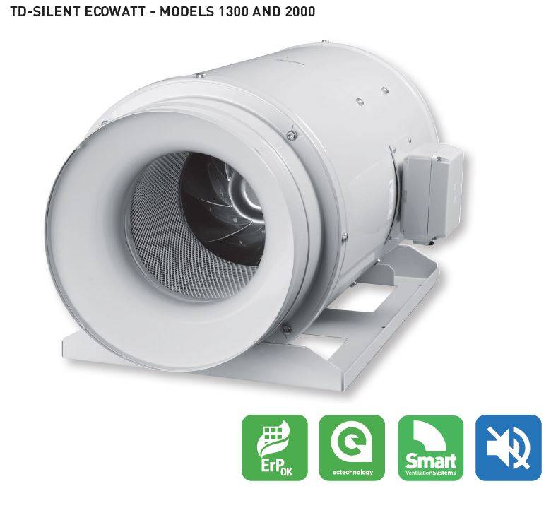 TD SILENT ECOWATT | Acoustic Circular Duct Fan Series