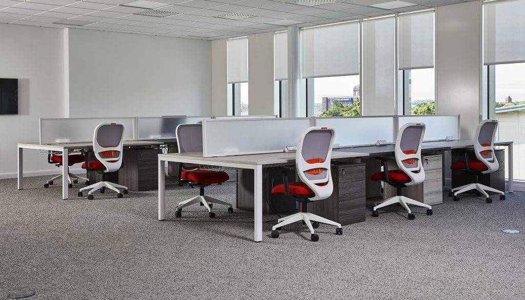 Mesa Single Sided Rectangular Desking