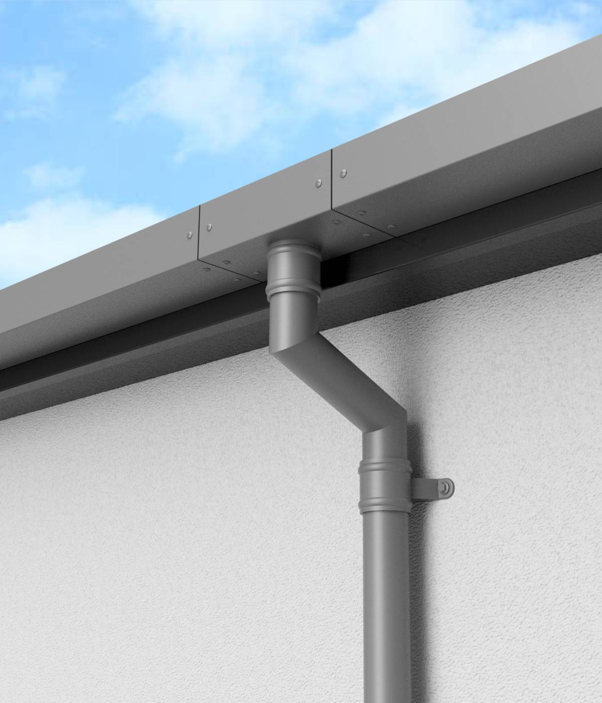 Retro Rainwater Pipes - Round, Square or Rectangular "Iron Look"