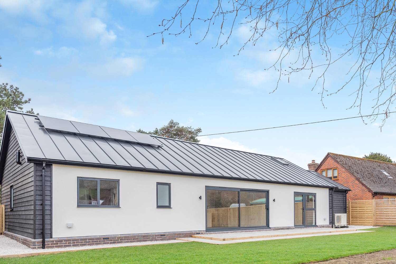 Shropshire contemporary new build bungalow | vertix systems | NBS Source