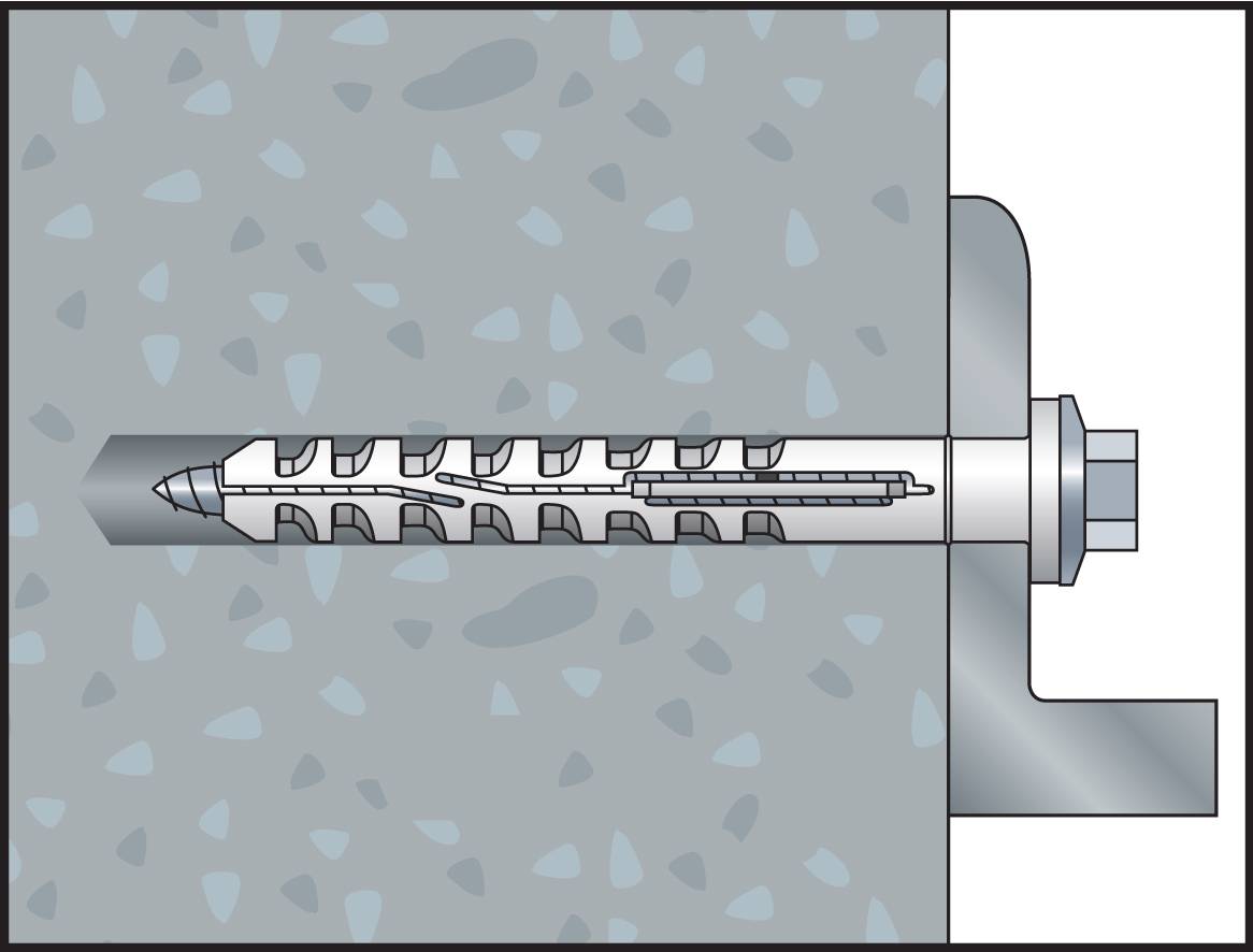 Stainless steel frame fixing anchor