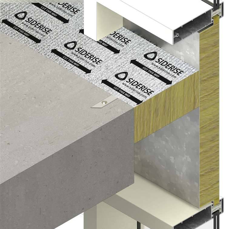 Siderise CW-FS Perimeter Barrier and Fire Stop for Curtain Walling