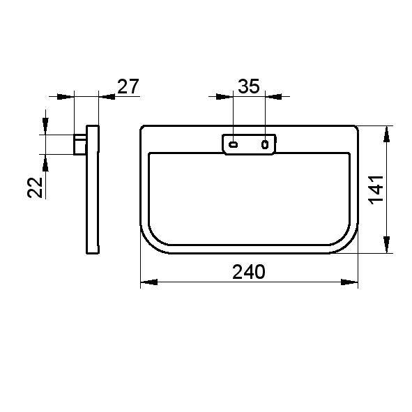 Towel Ring - Towel Rail - COLLECTION MOLL - Towel rail