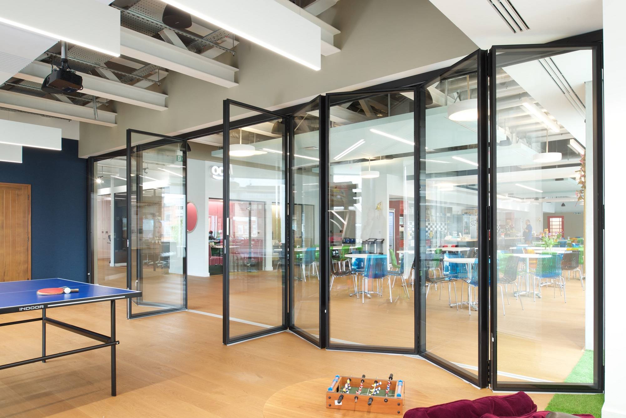 Type G200 framed glass sliding partition