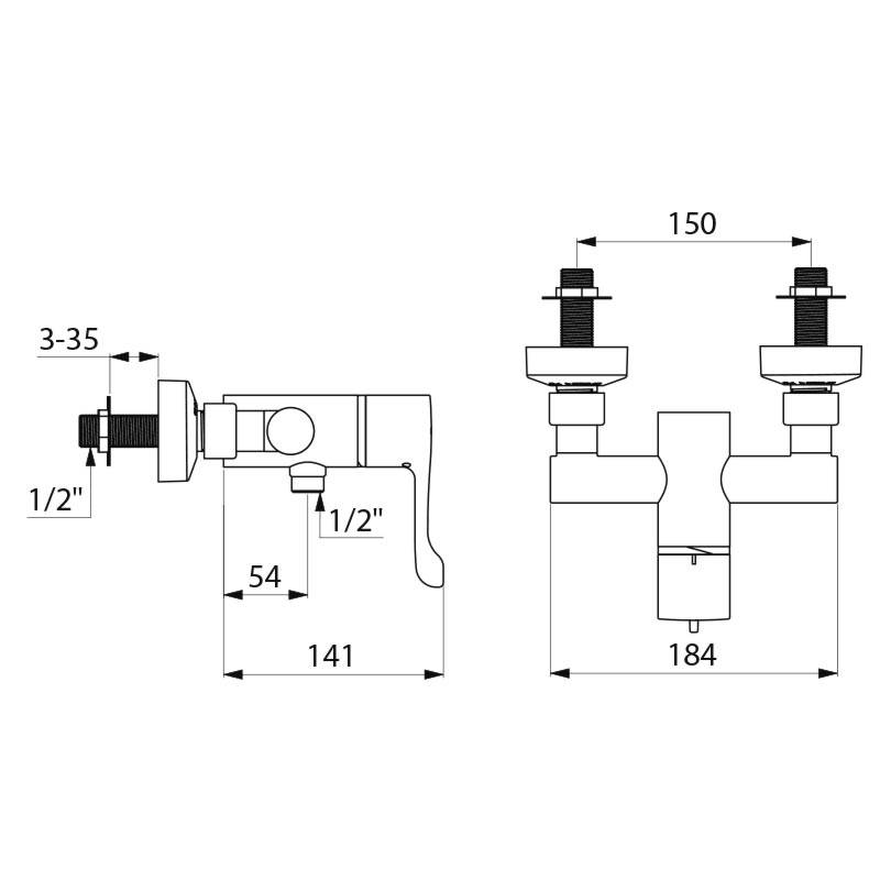 SECURITHERM Shower Mixer - Water Mixing Valve