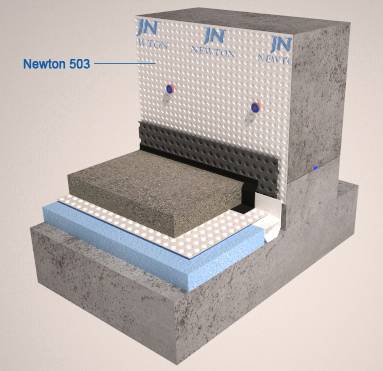 Newton CDM 503 - Basement Waterproofing Membrane for Waterproofing of Existing and New Build Basements - 3 mm Cavity Drain Membrane for Basements