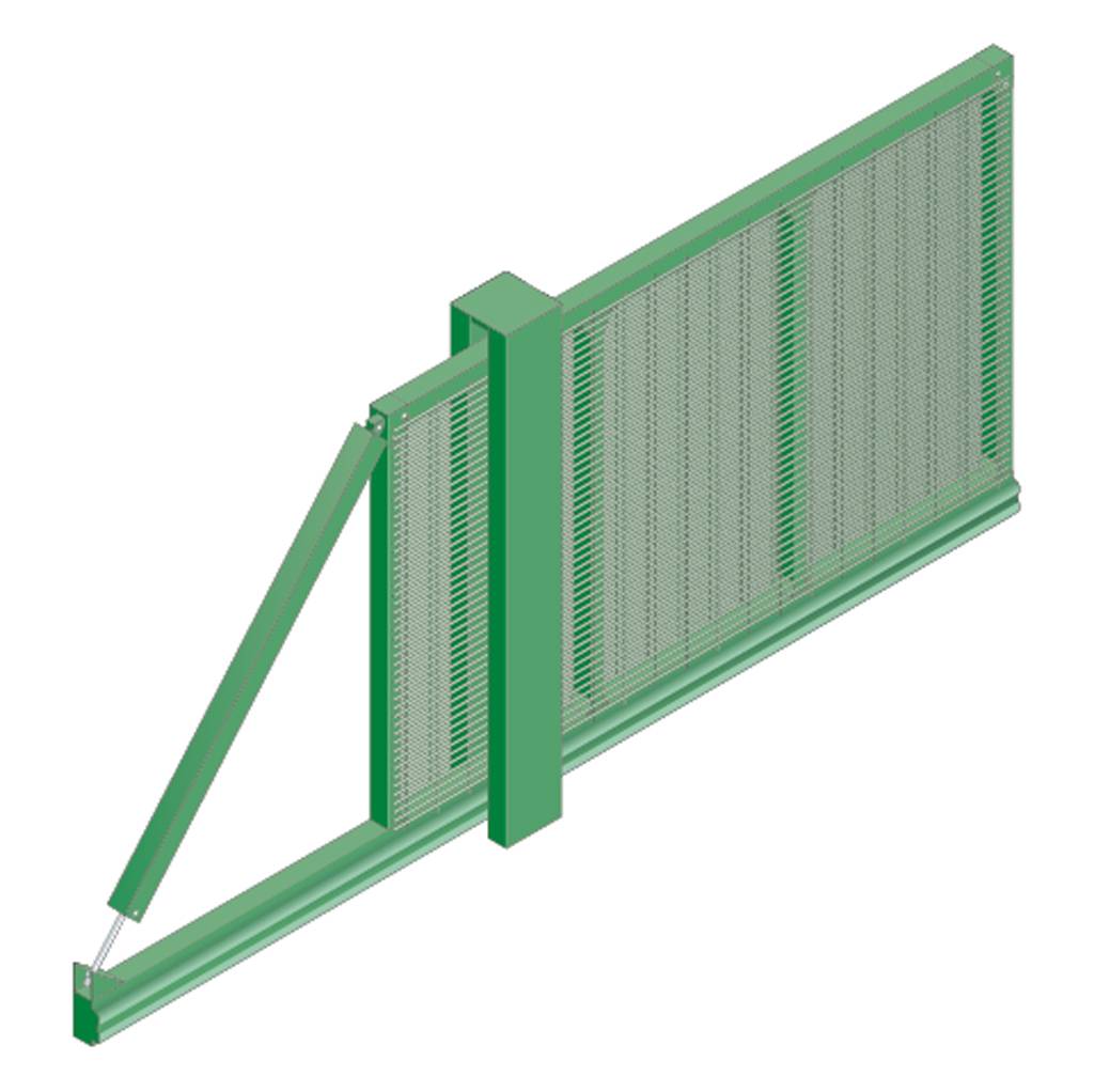 Slidemaster SR2 Single - Carbon steel gate - Sliding gate 