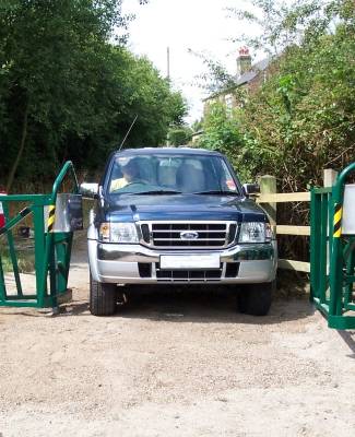 K Barrier Emergency Vehicle Access Gate  - Motorcycle Prohibitor