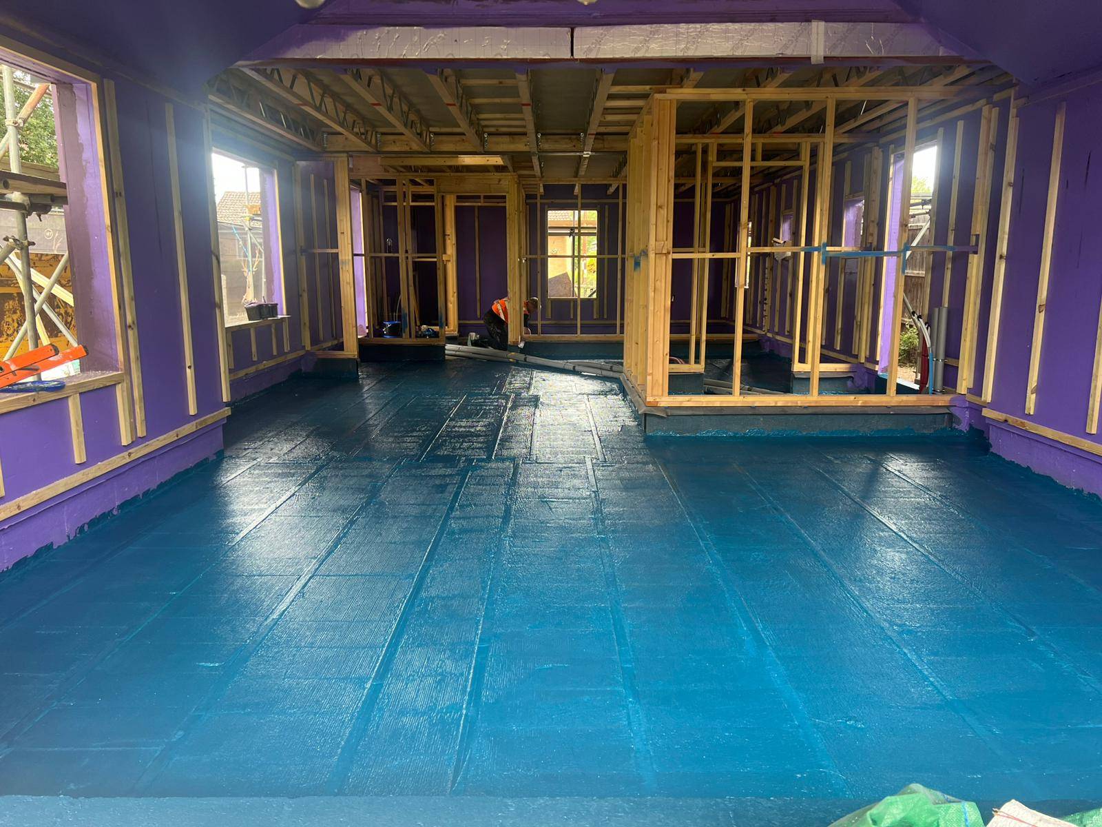 Waterproof Blue: High-Performance DPM for Ultimate Moisture Protection and Waterproofing - Waterproof Flexible Membrane